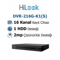 HILOOK DVR-216G-K1(S) 16 kanal Dvr Kayıt Cihazı